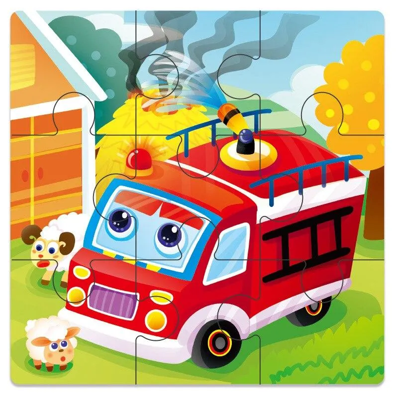 3D Wooden Puzzle Jigsaw Toys Wood 3d Cartoon Animal Puzzles Intelligence Kids Early Educational Toys for Children