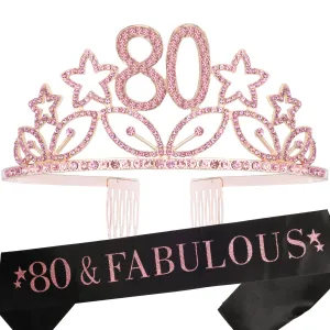 80th Birthday, 80th Birthday Decorations for women, 80th Birthday Gifts for Women, 80th