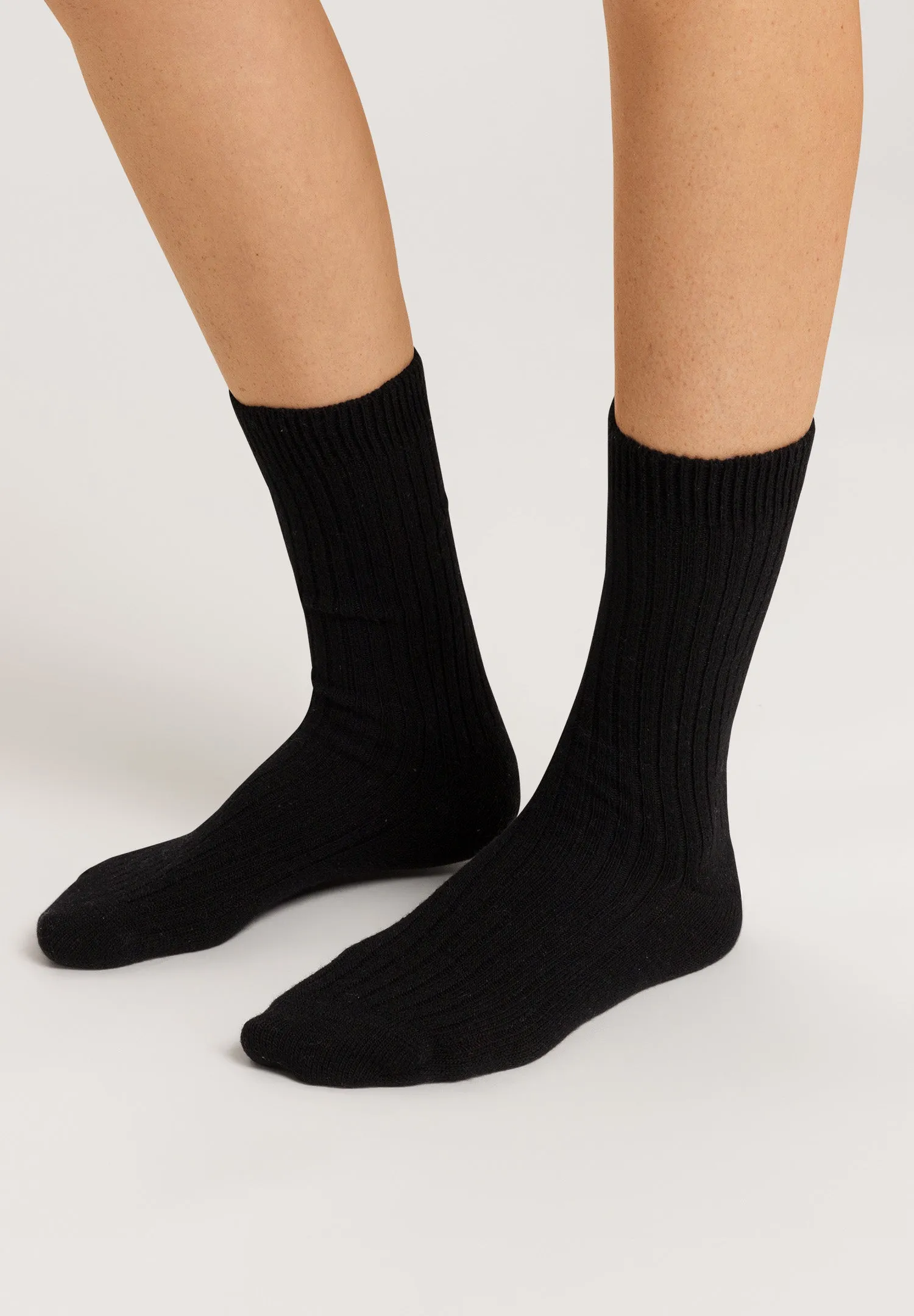 Accessories Wool Blend Socks | Black 78551-2552