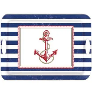 Anchors Aweigh Melamine Handle Tray