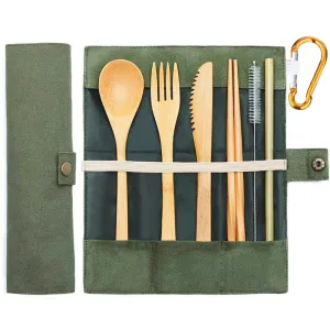 Bamboo Travel Utensils Set