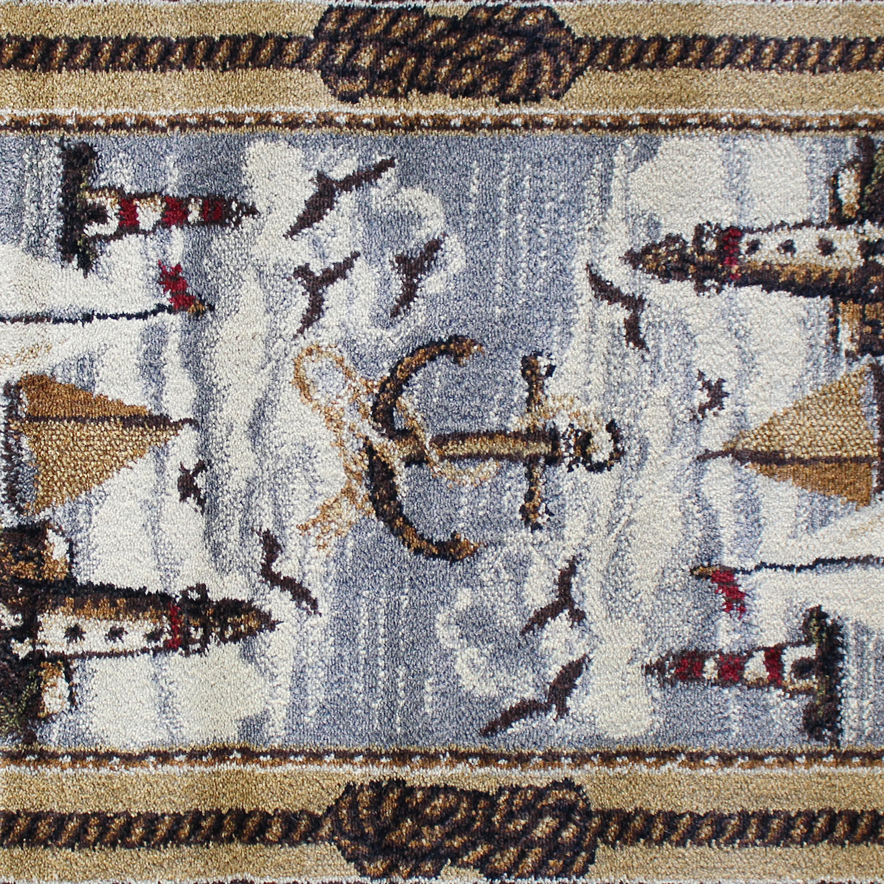 Beige 2x3 Nautical Area Rug ACD-RGZ8751-23-BG-GG