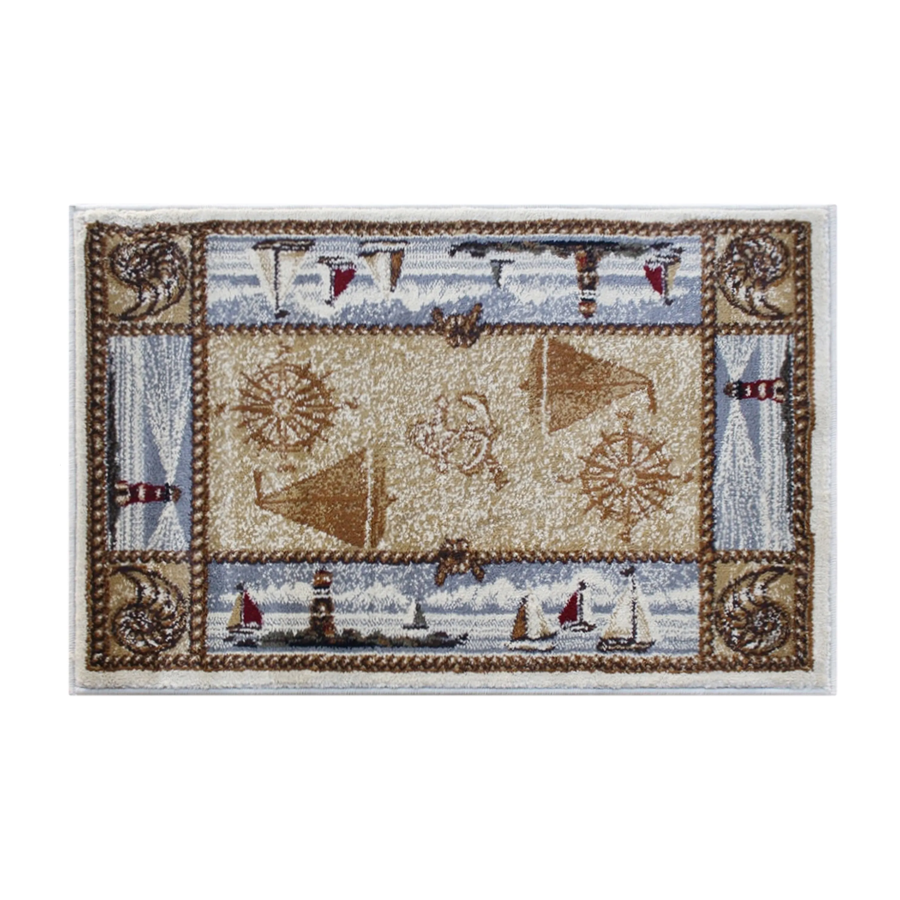 Beige 2x3 Nautical Area Rug ACD-RGZ8763-23-BG-GG