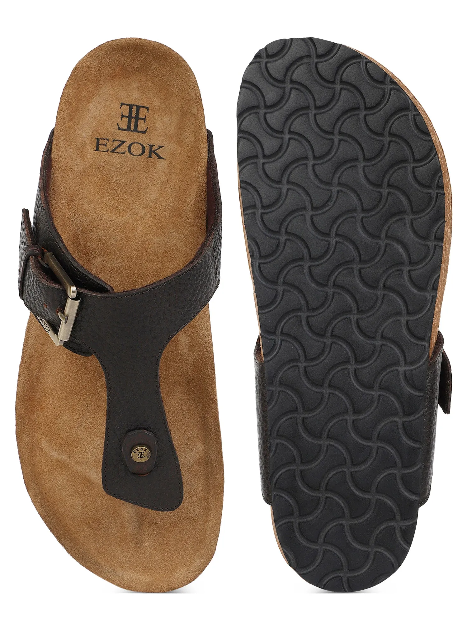 Brown Leather sandal for men