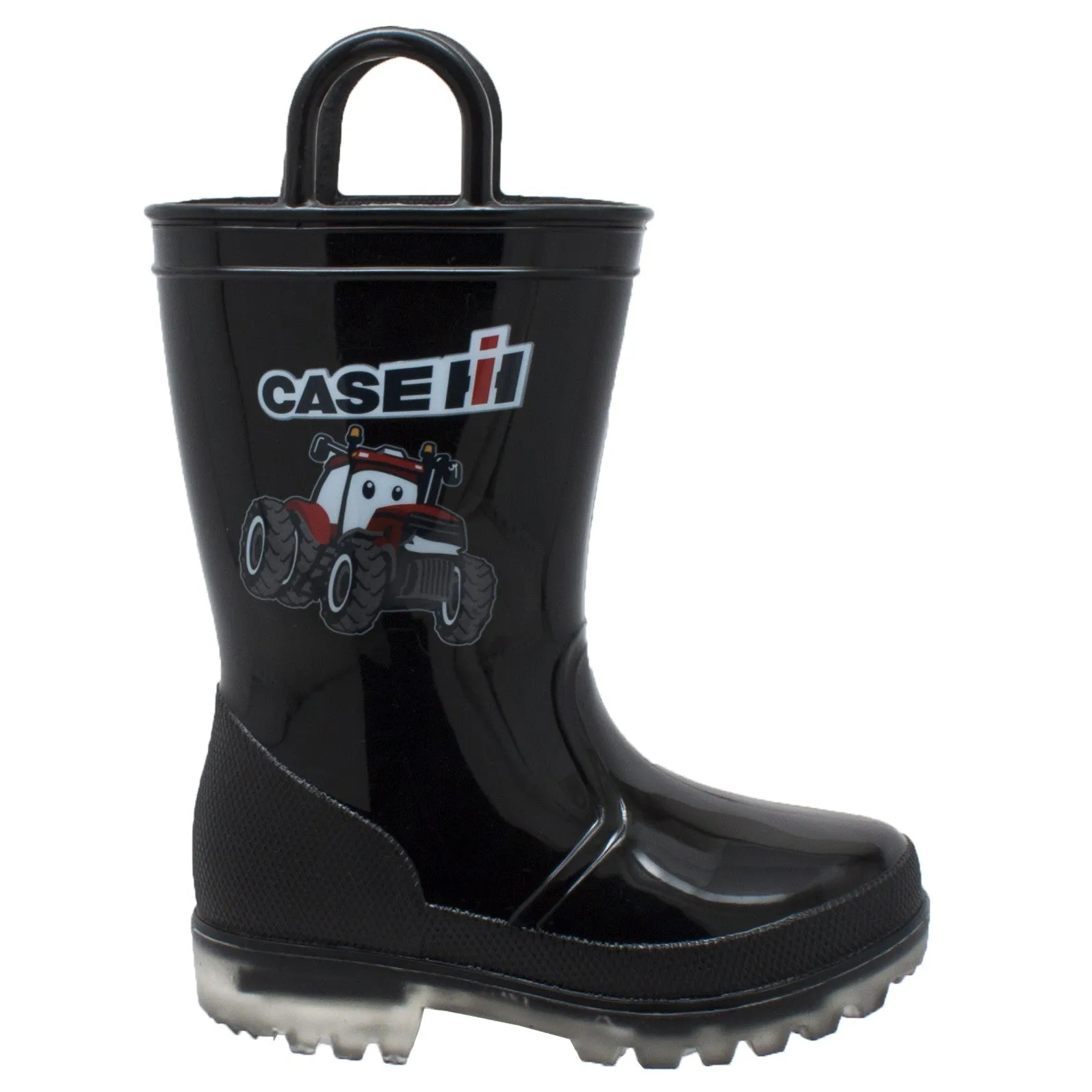 Children's PVC Boot with Light-Up Outsole Black - CI-4008