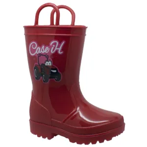 Children's PVC Boot with Light-Up Outsole Red - CI-4011