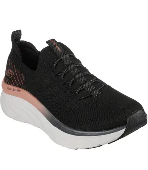 D'Lux Walker Let It in Black/Rose Gold by Skechers