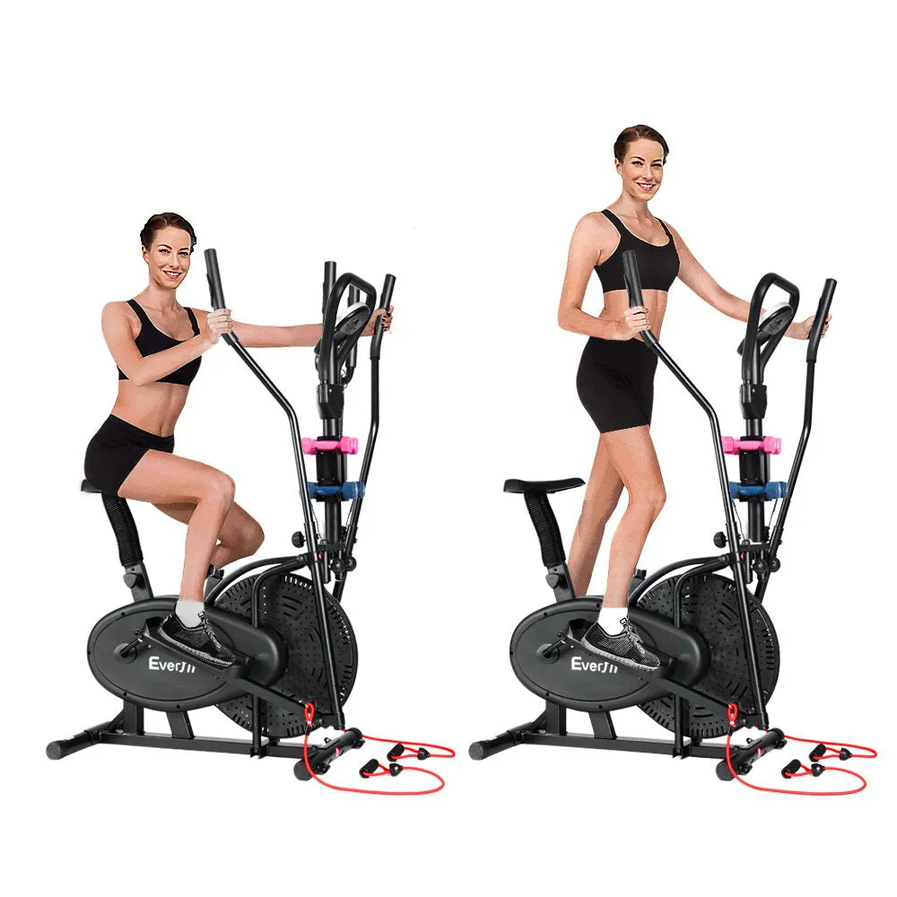 Elliptical Cross Trainer Exercise Bike Bicycle Home Gym Fitness Machine 6 In 1