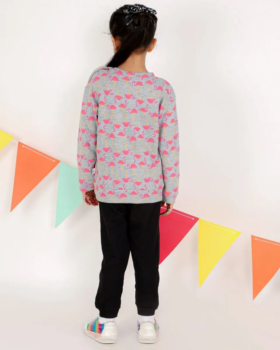 Flamingo Dance Kids Sweatshirt