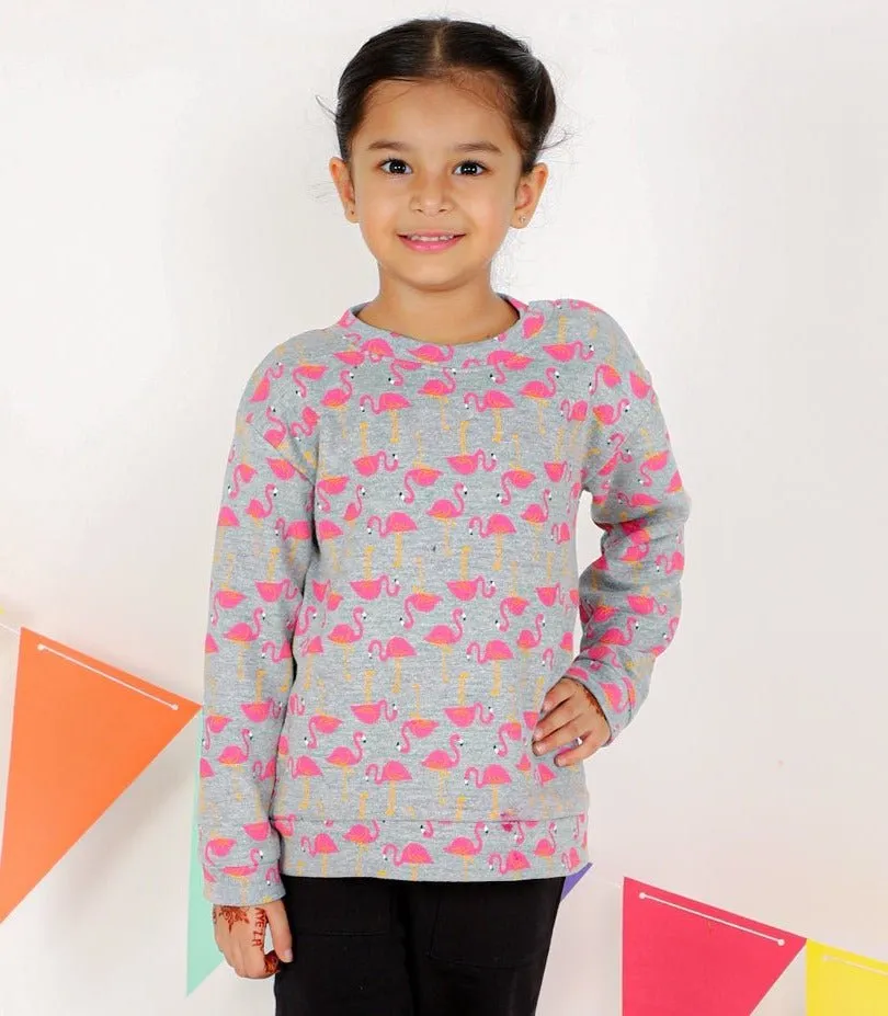 Flamingo Dance Kids Sweatshirt