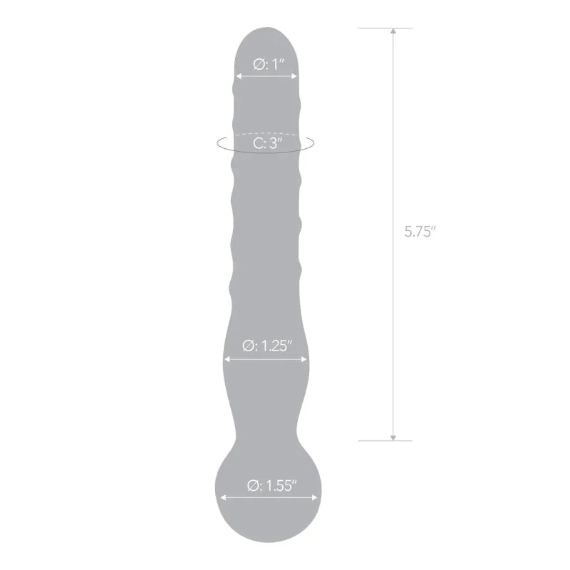 Joystick Clear Glass Dildo