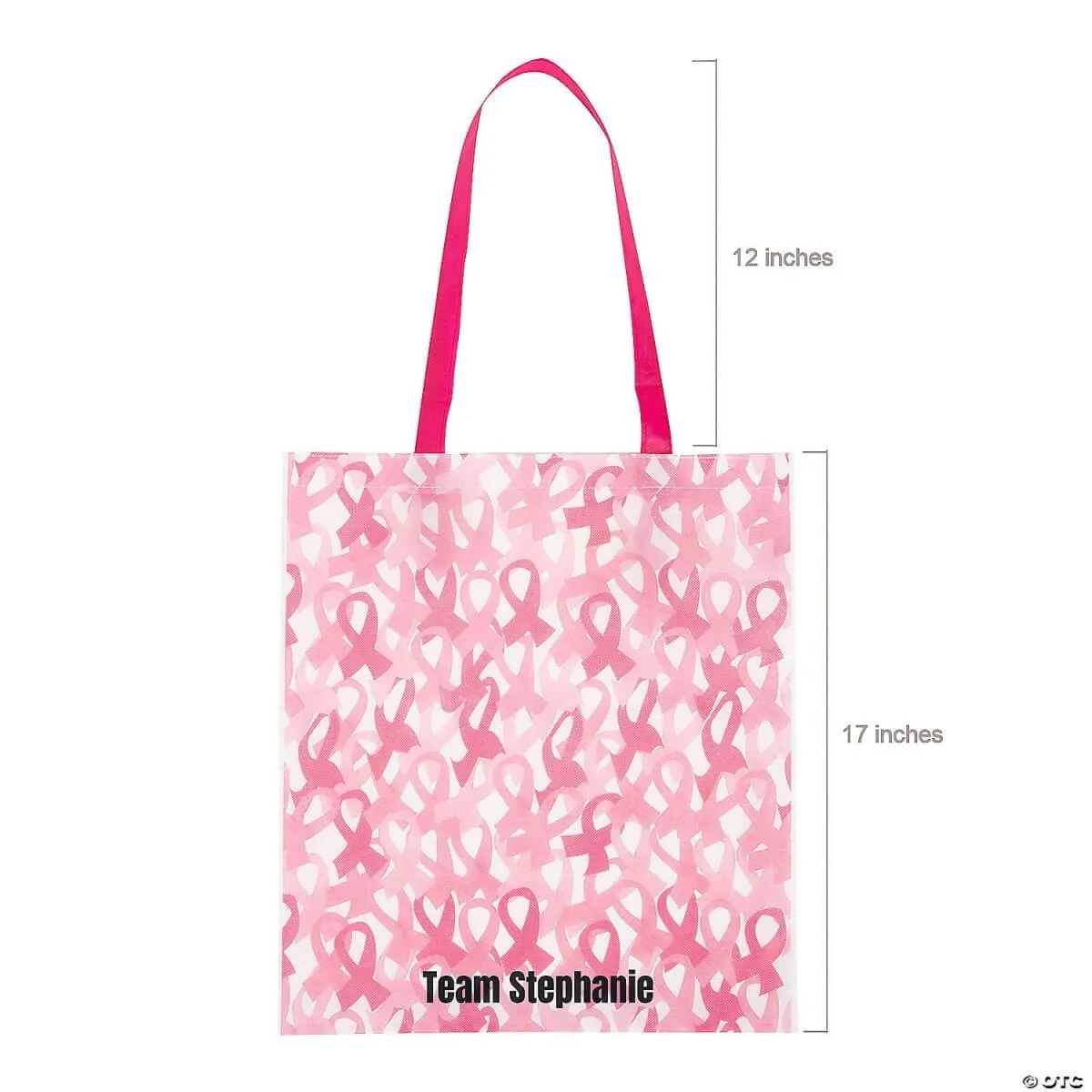 Large Pink Ribbon Tote (1 count)