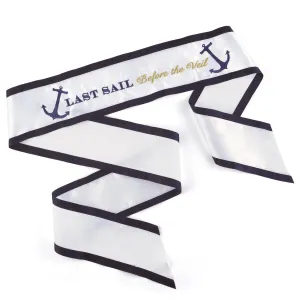 Last Sail Sash Before the Veil Wedding Bridal Sash