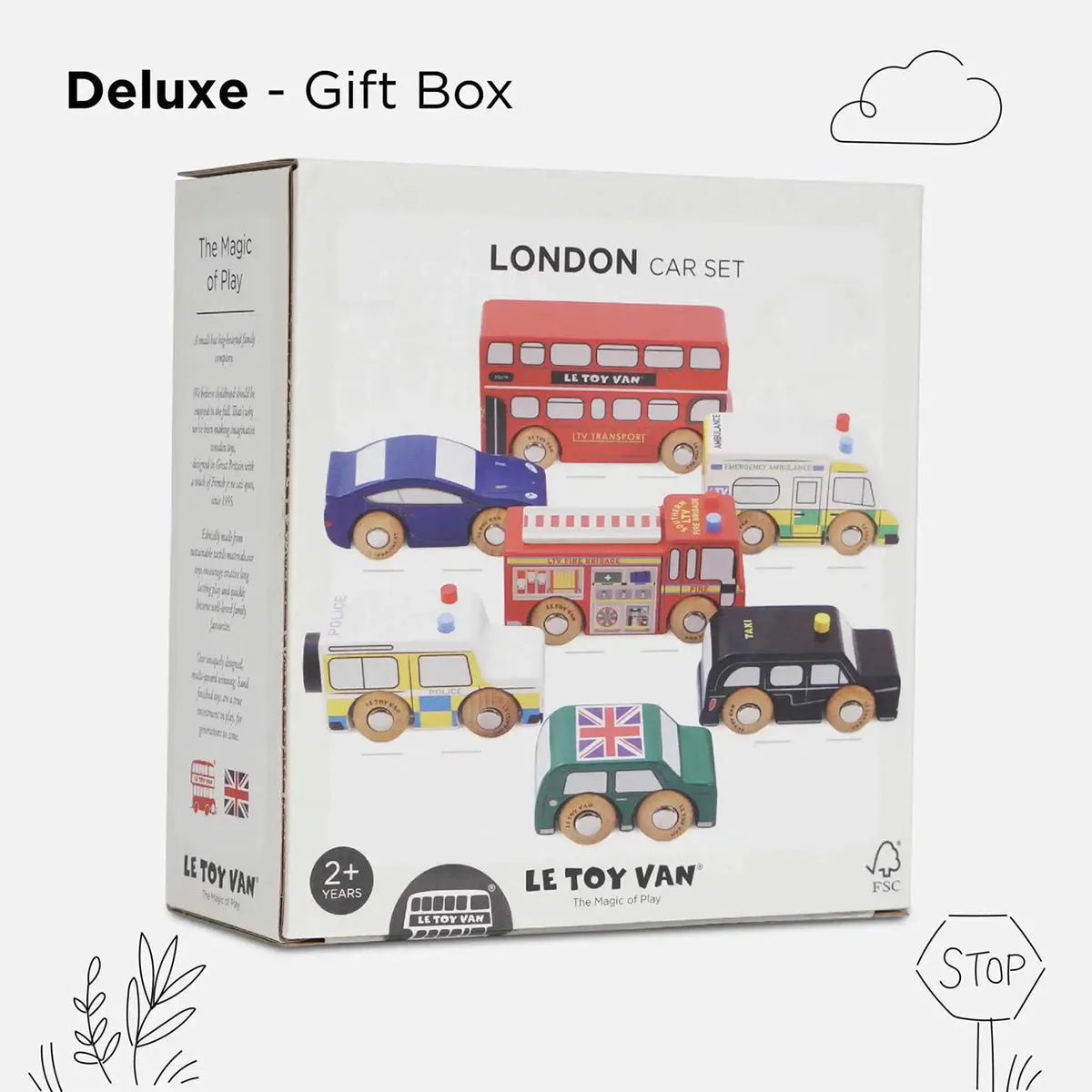 Le Toy Van London Car Set Wooden Toys