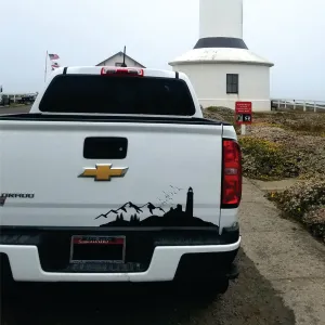 Light House Beach & Mountain Scene -Single side