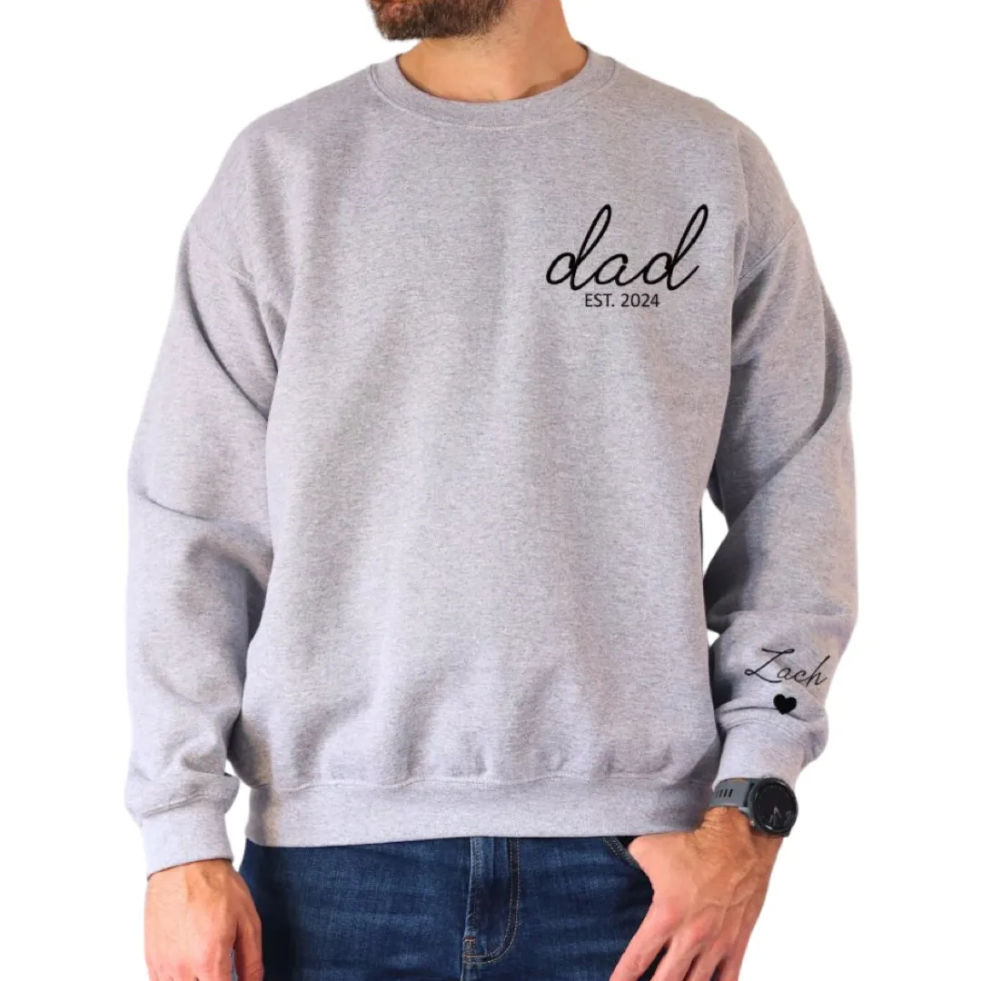 Men's Tracksuit Top - dad with kids names on sleeve