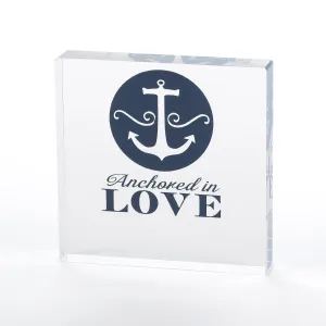 Nautical Anchor Wedding Themed Cake Topper