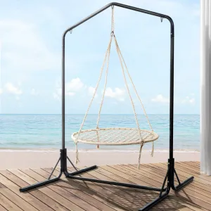 Outdoor 100cm Hammock Chair with Stand, 360° Rotatable – Gardeon