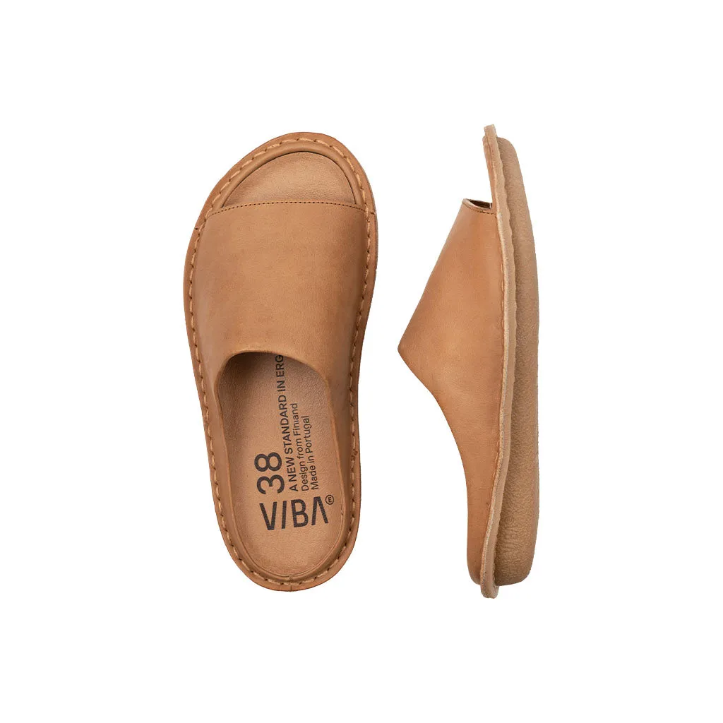 SAINT TROPEZ Leather Fawn Tan