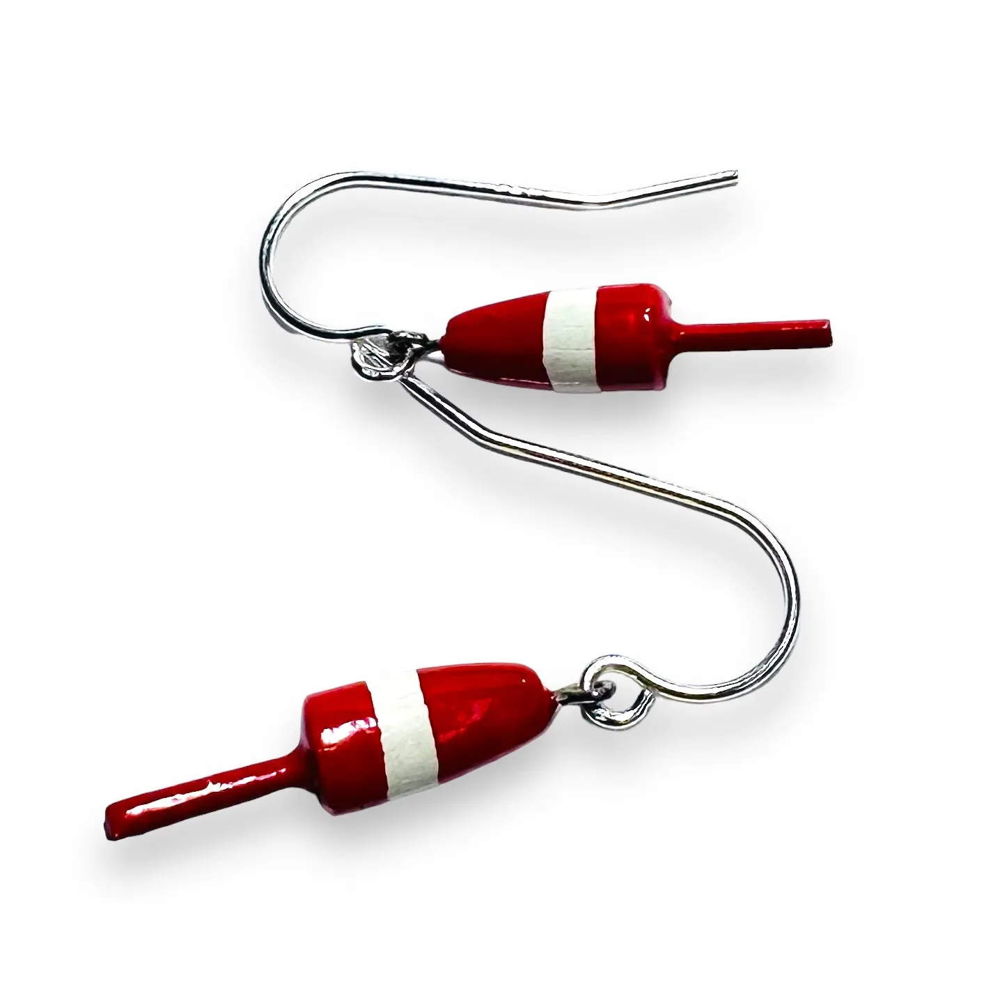 Tiny Lobster Buoy Earrings/ Nautical Earrings