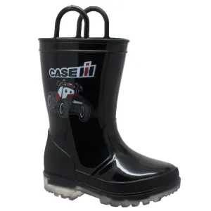 Toddler's PVC Boot with Light-Up Outsole Black - CI-5008