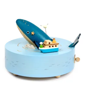 Whale Watching Wooden Music Box