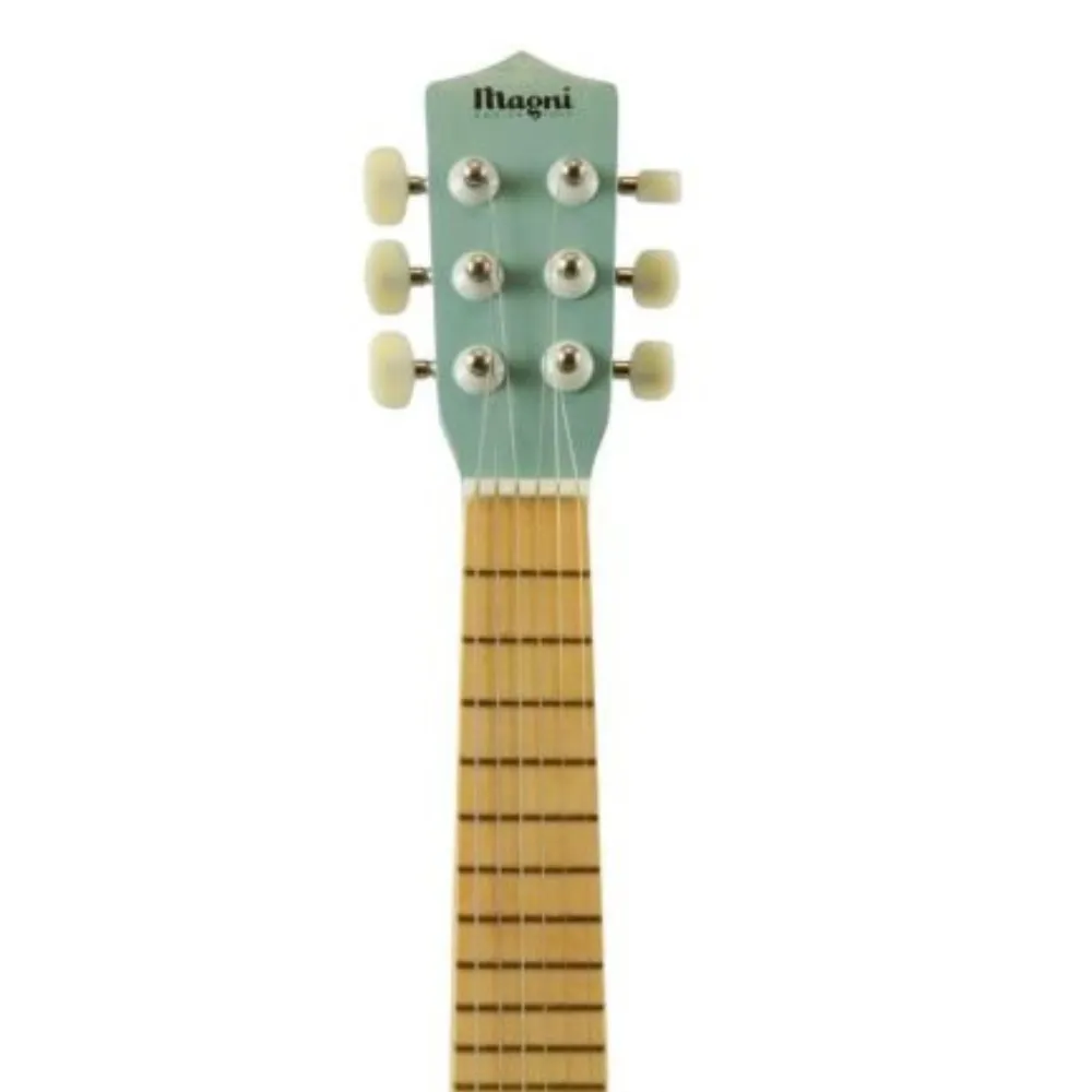 Wooden Guitar, 6 Strings, Green